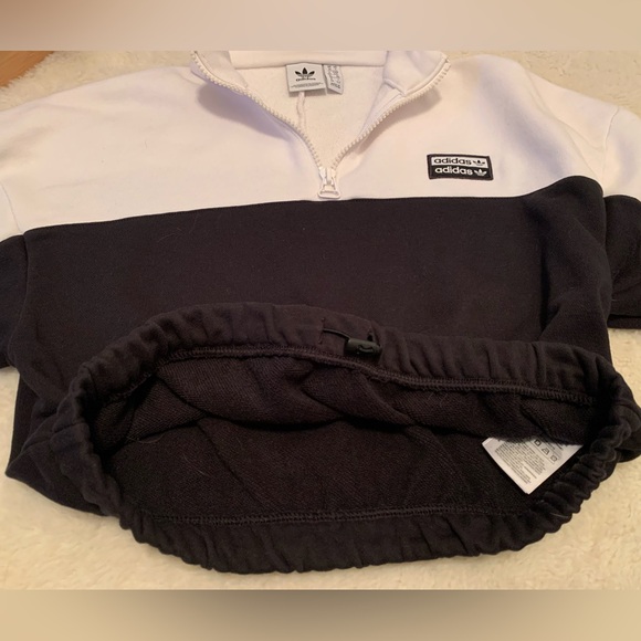 Adidas 1/4 Zip Crop Sweater - Picture 5 of 10